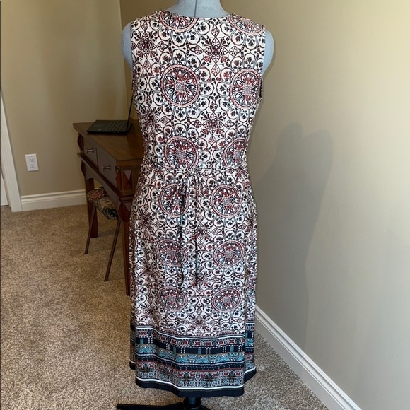 Initiatives Sundress Brownish red Brick red design Sleeveless Scoop Neck Maxi - Picture 6 of 11